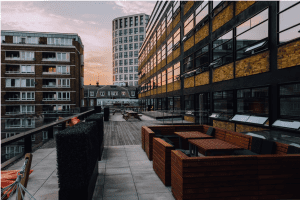 Balcony view from block of flats