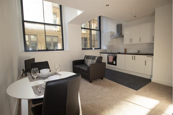 Kitchen dining room area in apartment